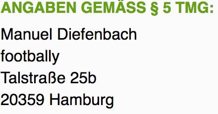 Angaben gemäß §5 TMG